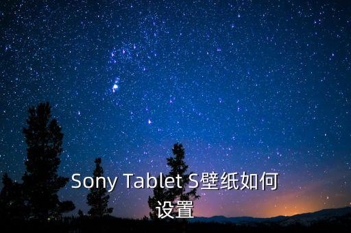 Sony Tablet S壁纸如何设置