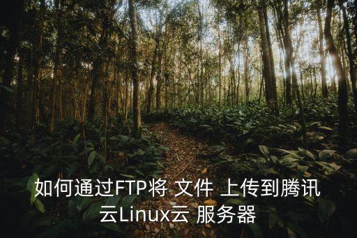 如何通过FTP将 文件 上传到腾讯云Linux云 服务器