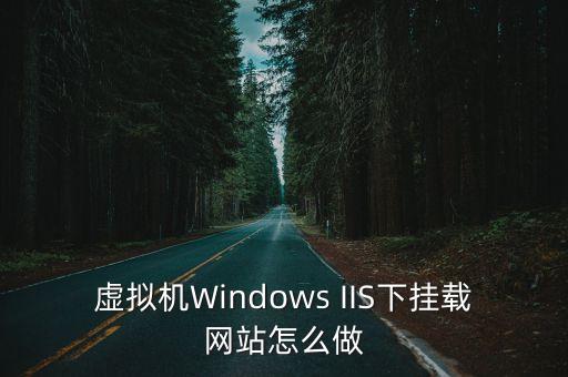 虚拟机Windows IIS下挂载网站怎么做