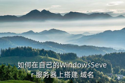 如何在自己的WindowsSever 服务器上搭建 域名