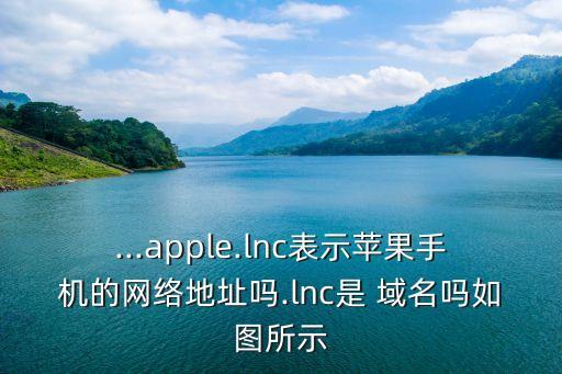 ...apple.lnc表示苹果手机的网络地址吗.lnc是 域名吗如图所示
