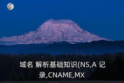  域名 解析基础知识(NS,A 记录,CNAME,MX