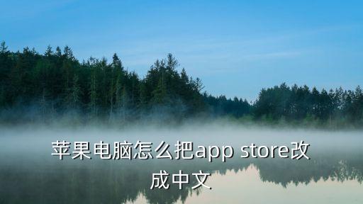 苹果电脑怎么把app store改成中文